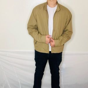 2/$10 Men’s bomber rain jackets tan & blue